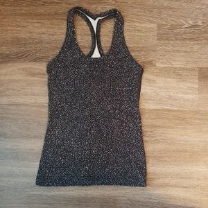 Lululemon Black/White gently worn racerback